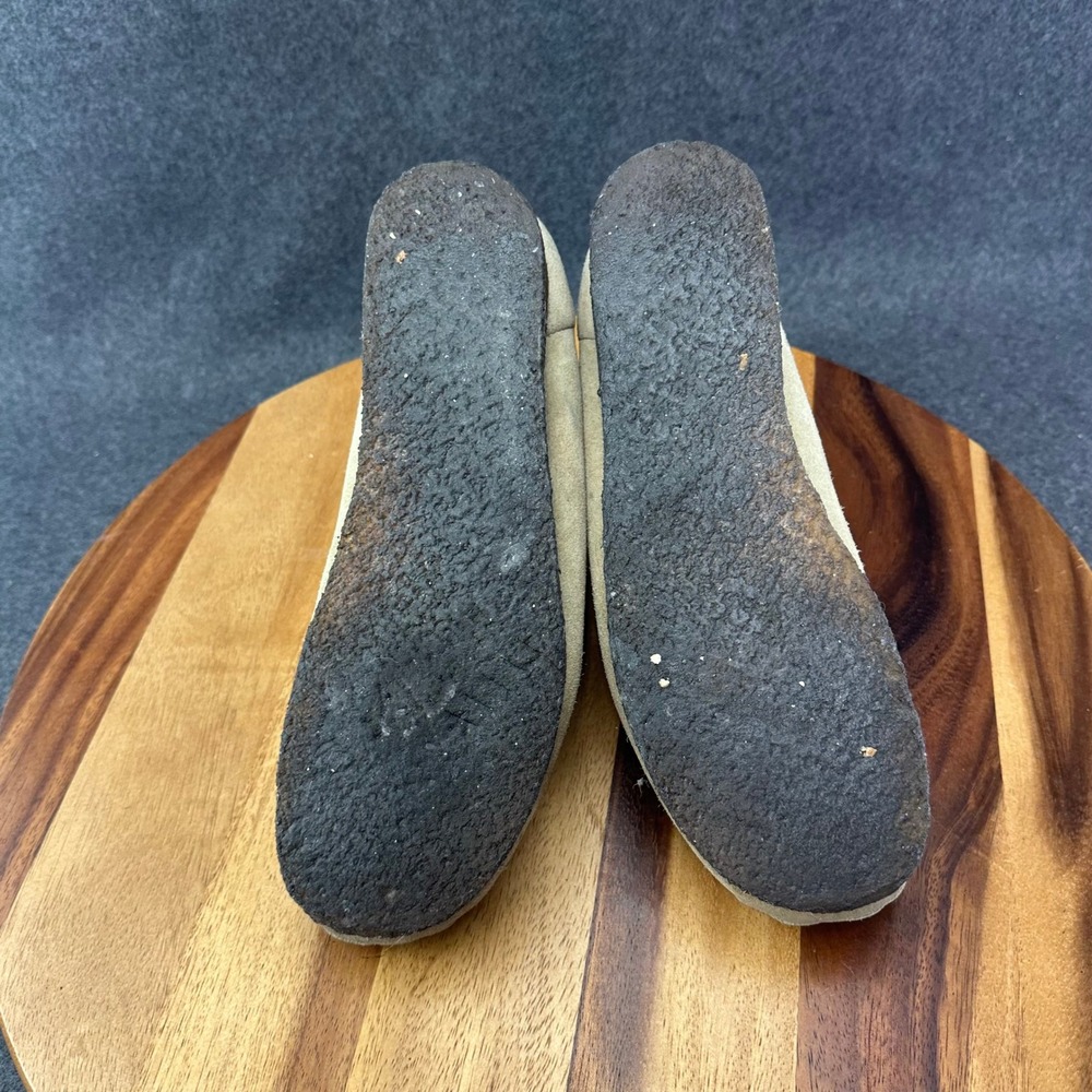 Clarks Originals WALLABEE 35395 Womens 9.5 M Sand Suede Crepe Sole Comfort Shoes - Picture 11 of 13